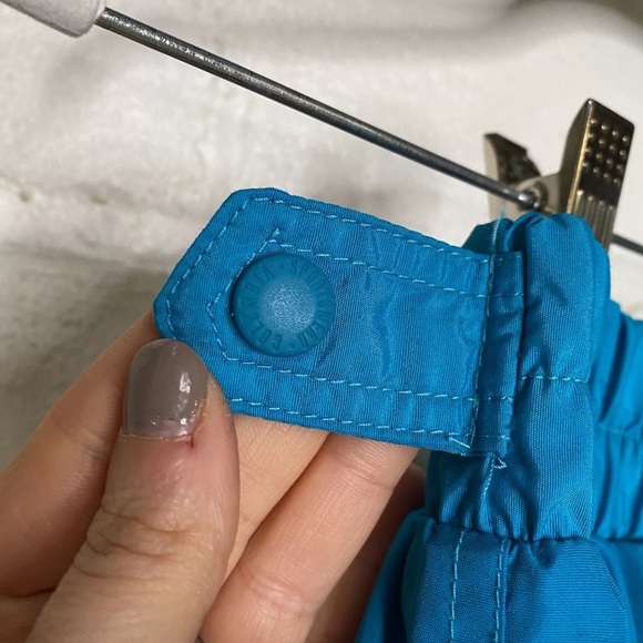 Vtg 90s Y2K Columbia Pull On Ski Snow Pants Turquoise & Purple Womens Size Large - Picture 5 of 12